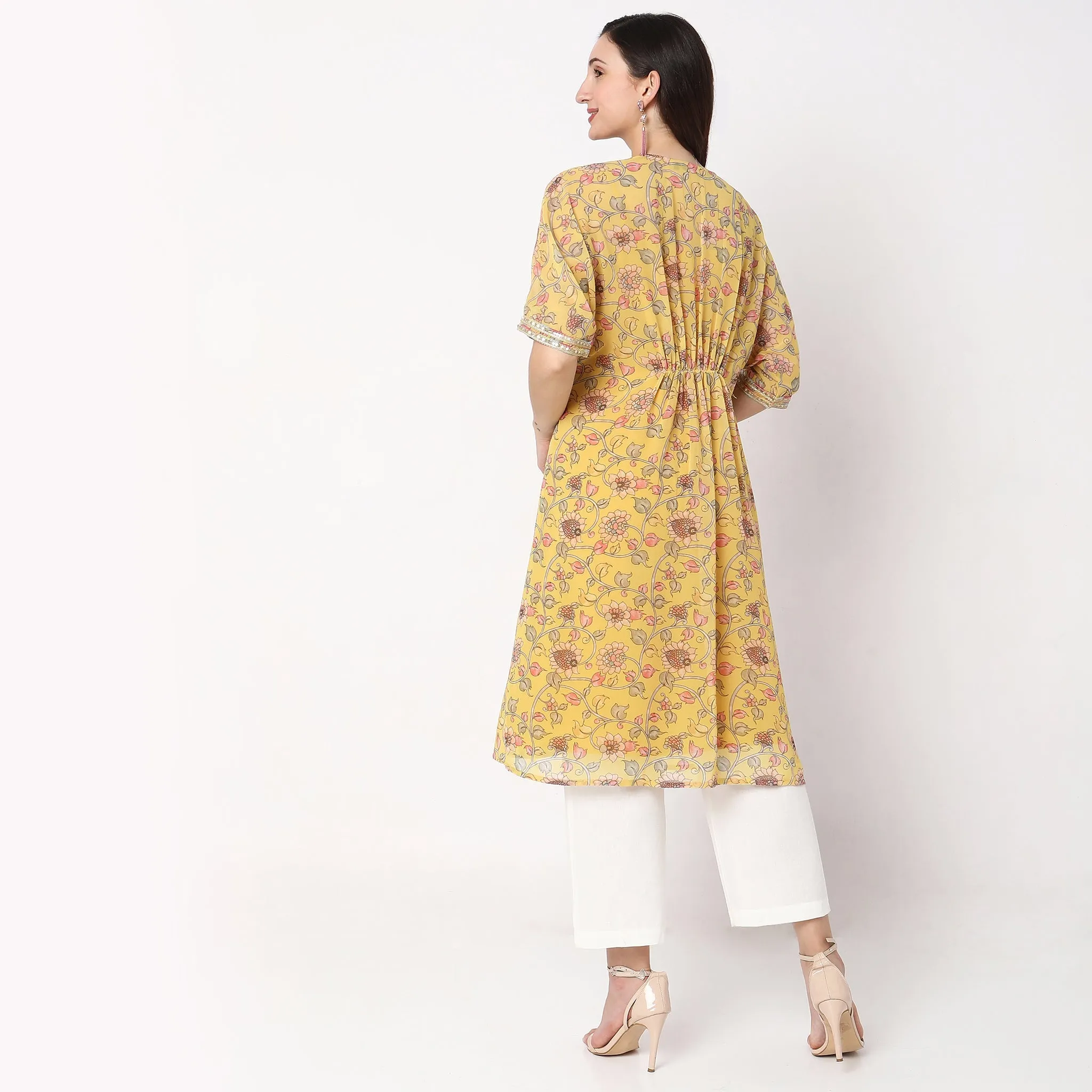 Relaxed Fit Kalamkari Kurta