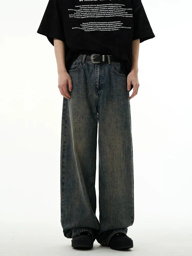 Relaxed Fit Straight-Leg Denim Jeans