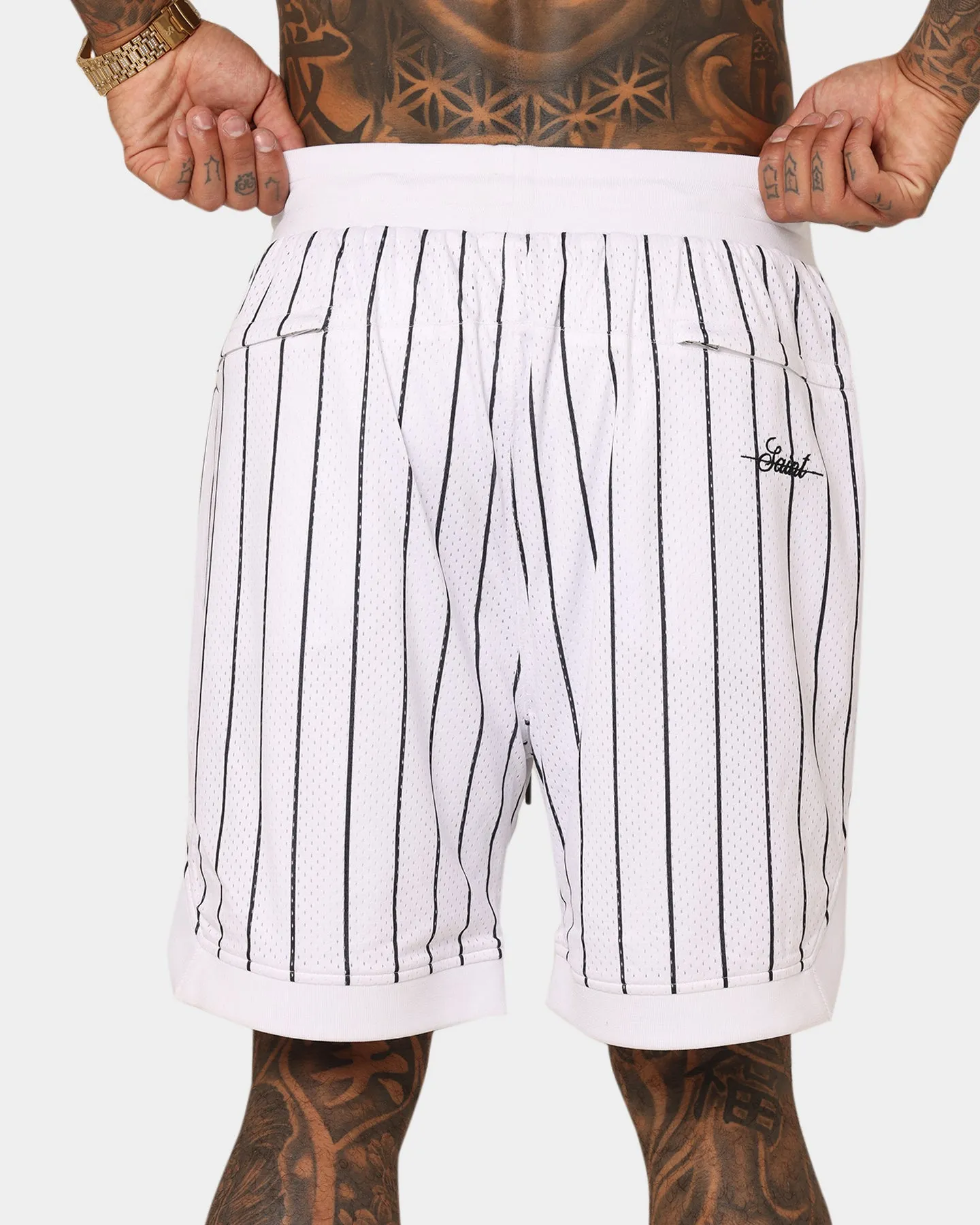 Saint Morta Exhibition Basketball Shorts White