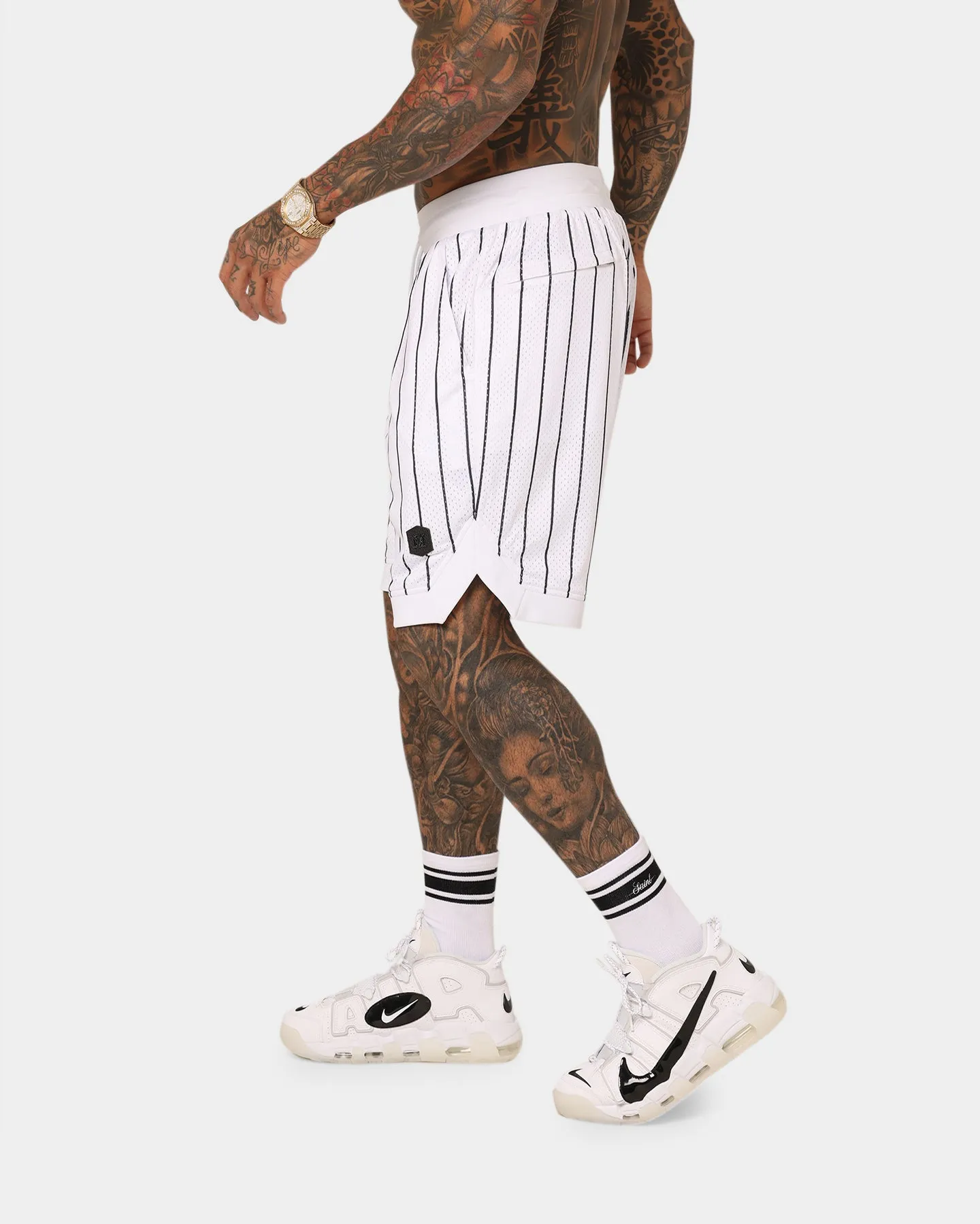 Saint Morta Exhibition Basketball Shorts White