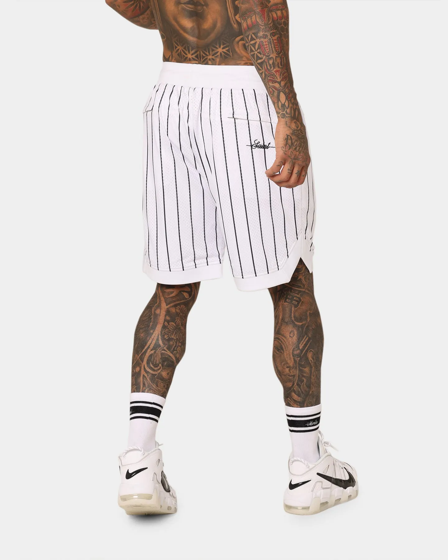 Saint Morta Exhibition Basketball Shorts White