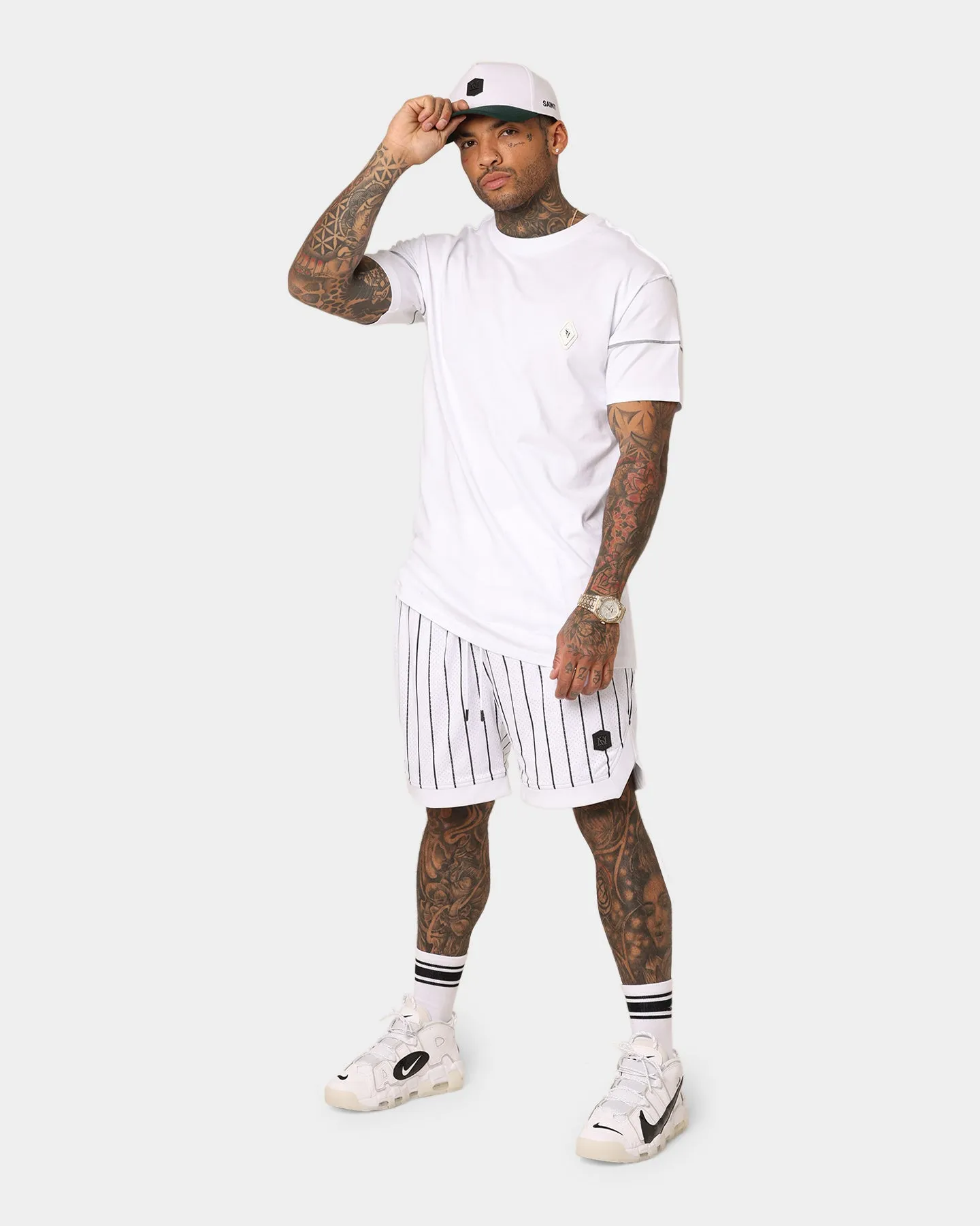 Saint Morta Exhibition Basketball Shorts White