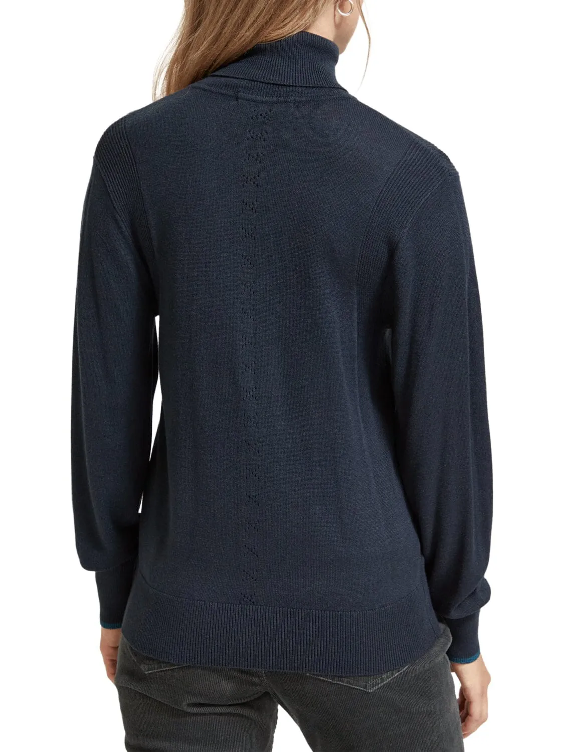 Scotch & Soda Rolled Neck Pullover- Night