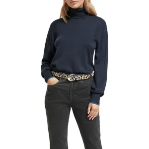 Scotch & Soda Rolled Neck Pullover- Night