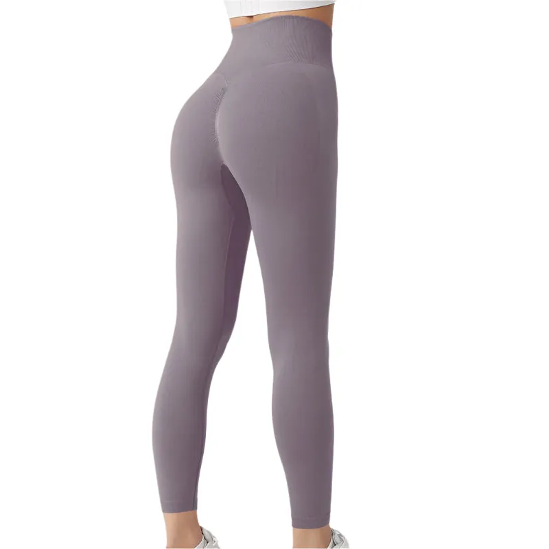 Seamless Leggings Yoga Pants Tummy Control Workout Running Tights For Women