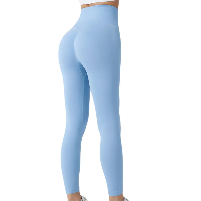 Seamless Leggings Yoga Pants Tummy Control Workout Running Tights For Women