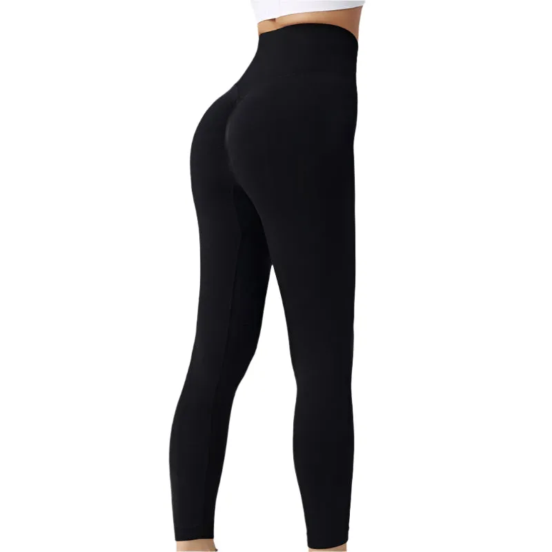 Seamless Leggings Yoga Pants Tummy Control Workout Running Tights For Women