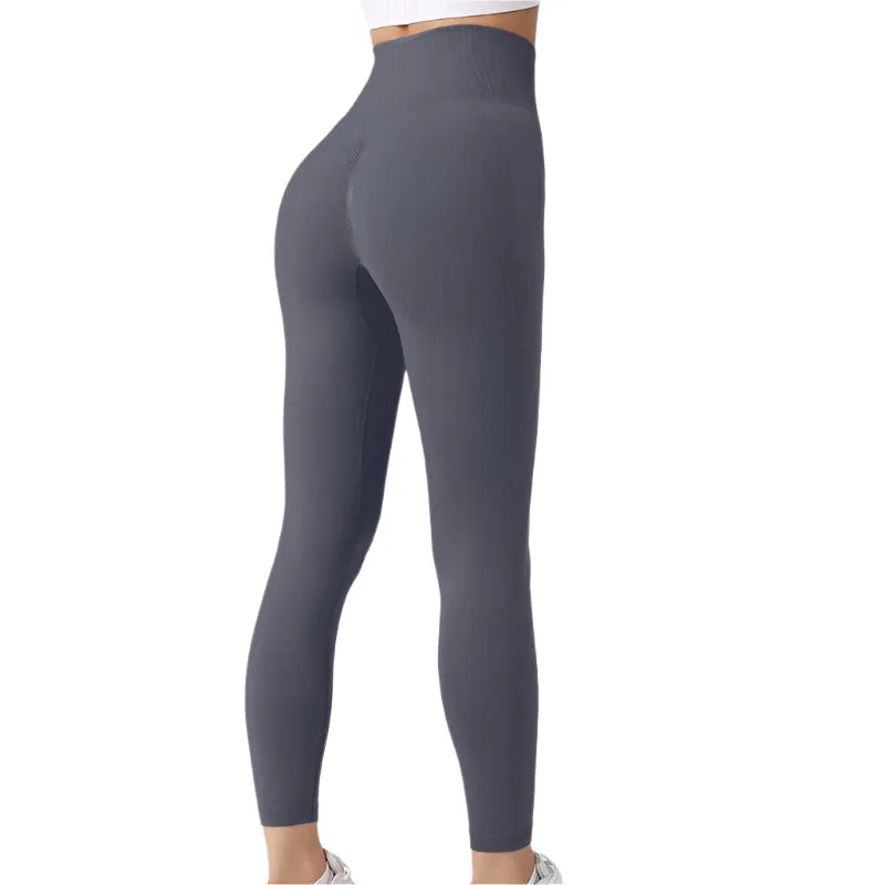 Seamless Leggings Yoga Pants Tummy Control Workout Running Tights For Women