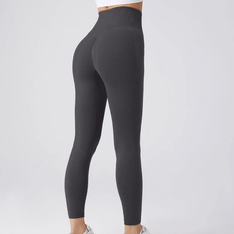 Seamless Leggings Yoga Pants Tummy Control Workout Running Tights For Women