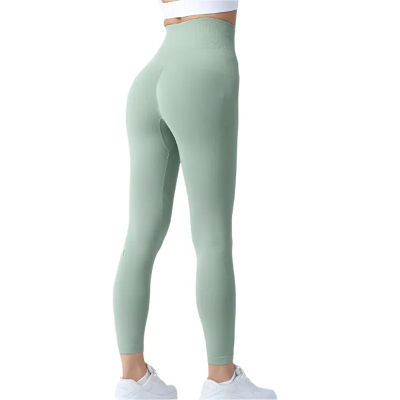 Seamless Leggings Yoga Pants Tummy Control Workout Running Tights For Women