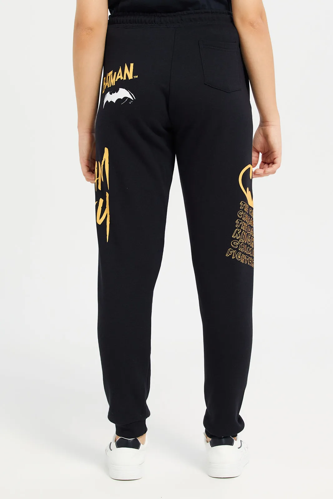 Senior Girls Black Batman Active Pants