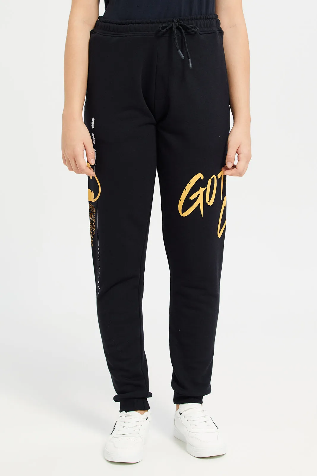 Senior Girls Black Batman Active Pants