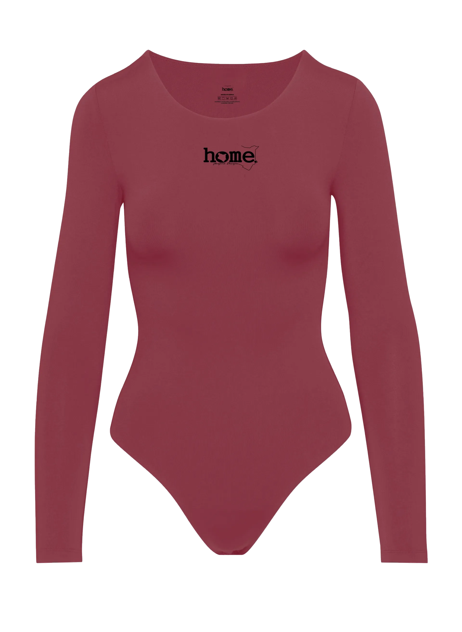 Simple Life Scoop Neck Bodysuit - Ruby