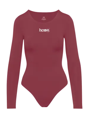 Simple Life Scoop Neck Bodysuit - Ruby