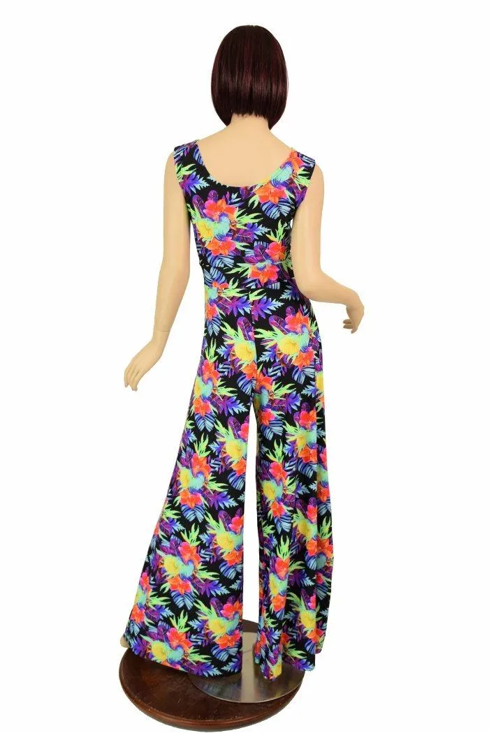 Sonic Bloom UV Wide Leg Jumpsuit