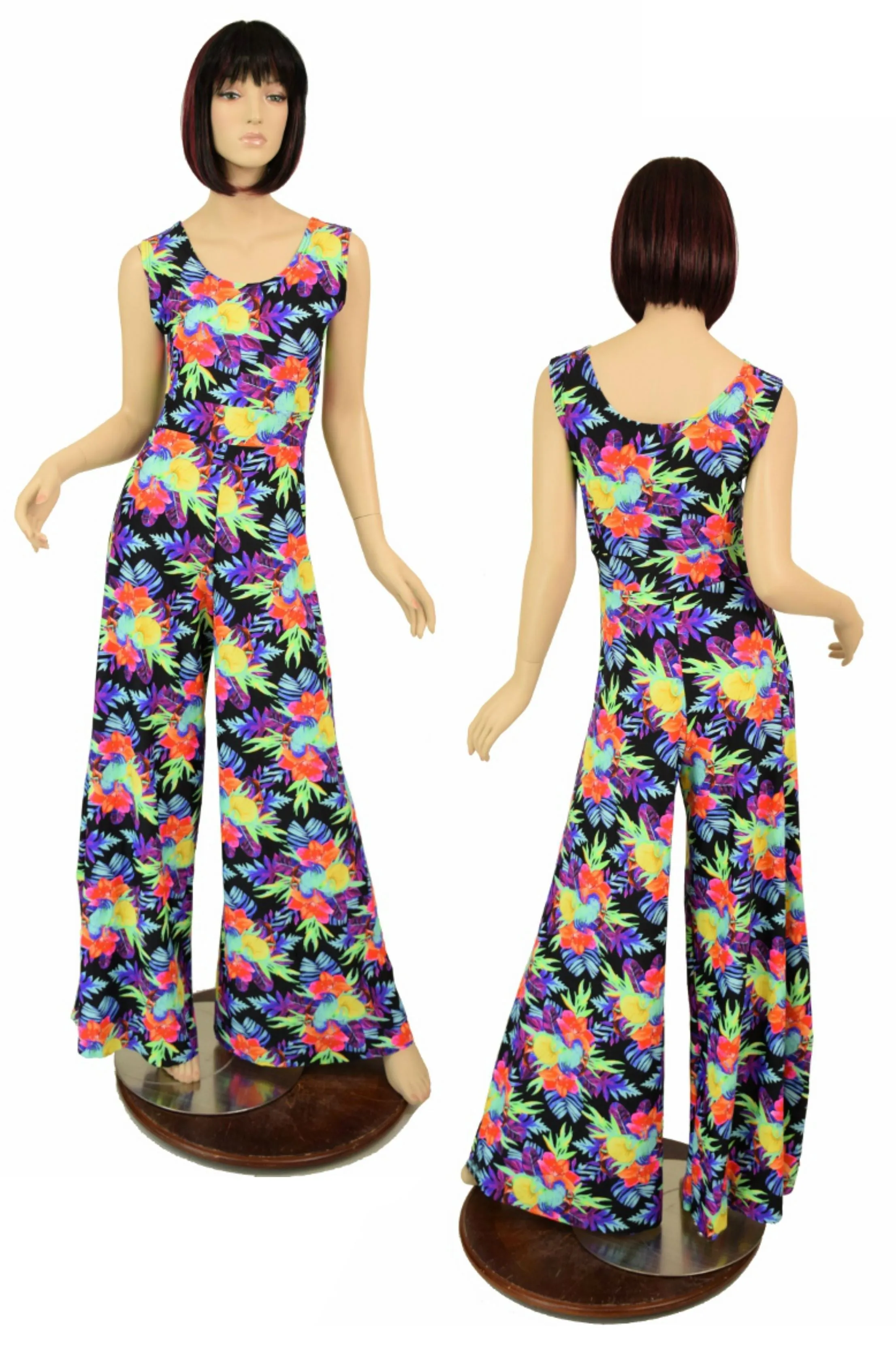 Sonic Bloom UV Wide Leg Jumpsuit