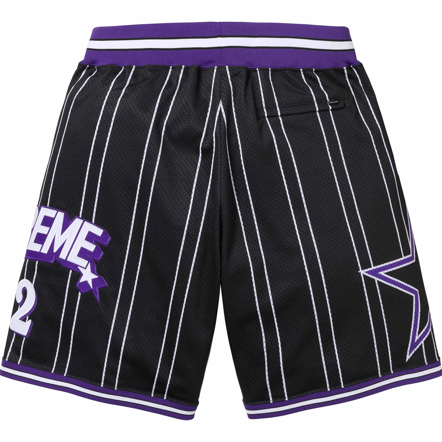 Supreme Star Basketball Short Black