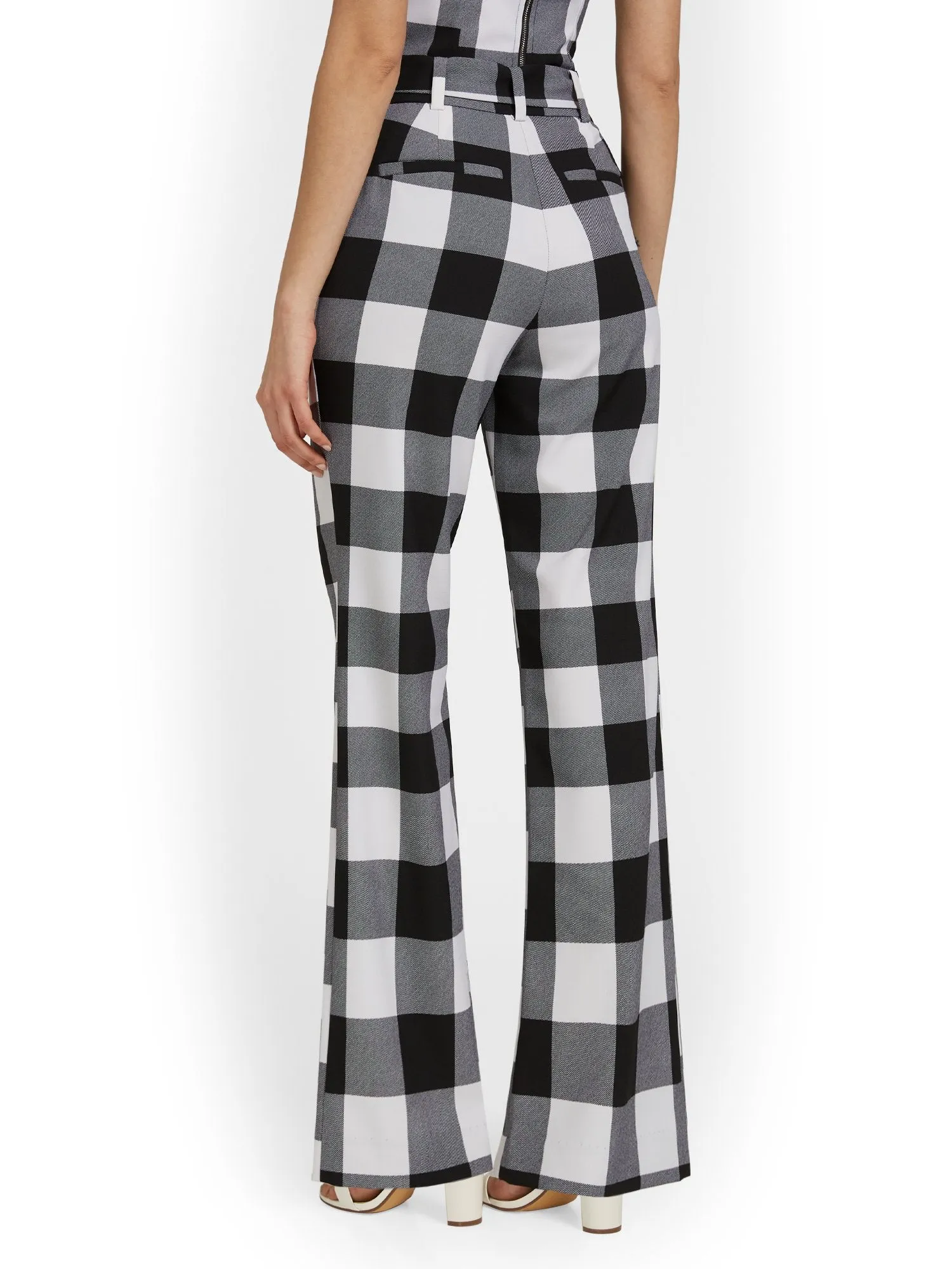 Tall Plaid Wide-Leg Pant