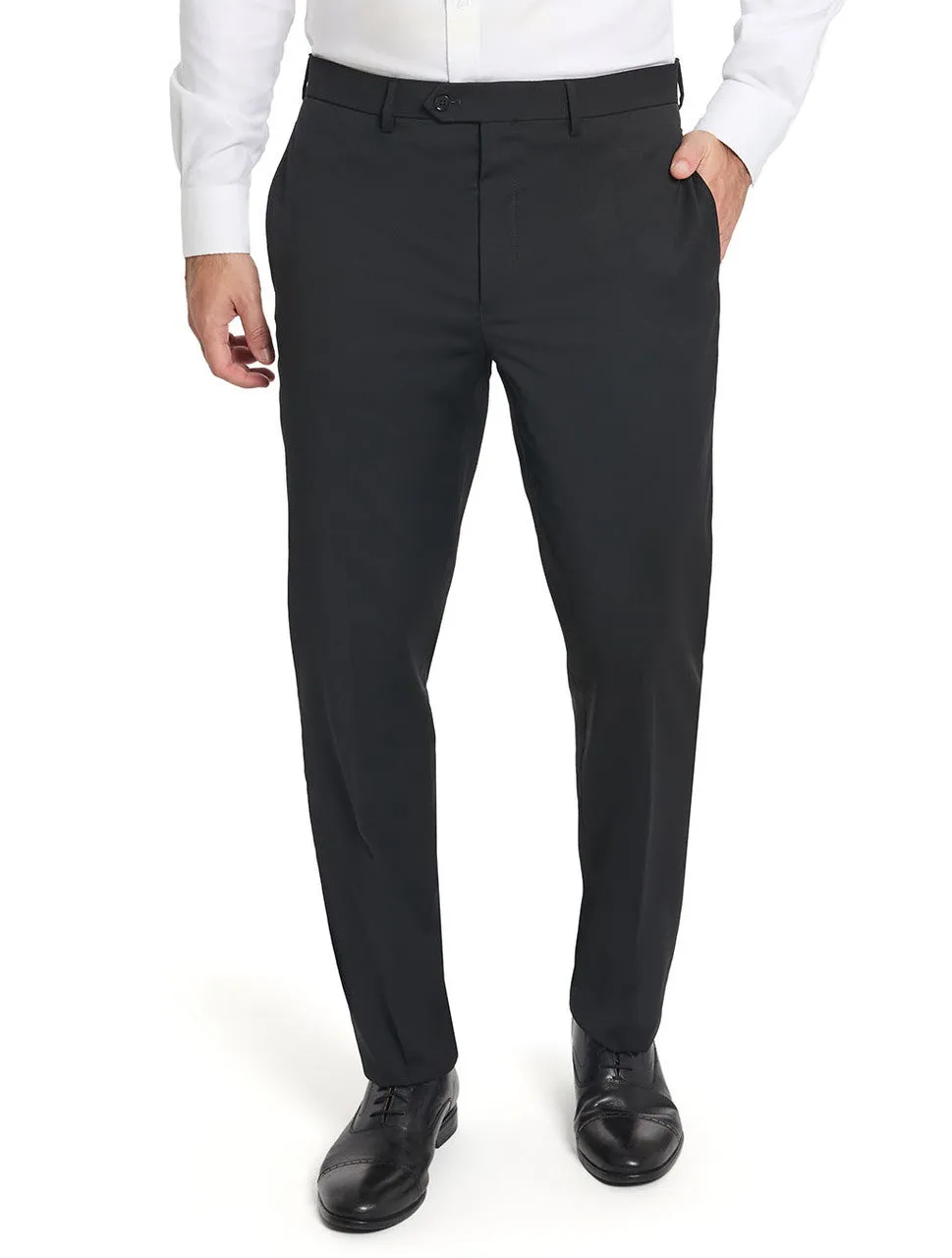 Tallia Men`s Suit Separate Wool Pants - Black