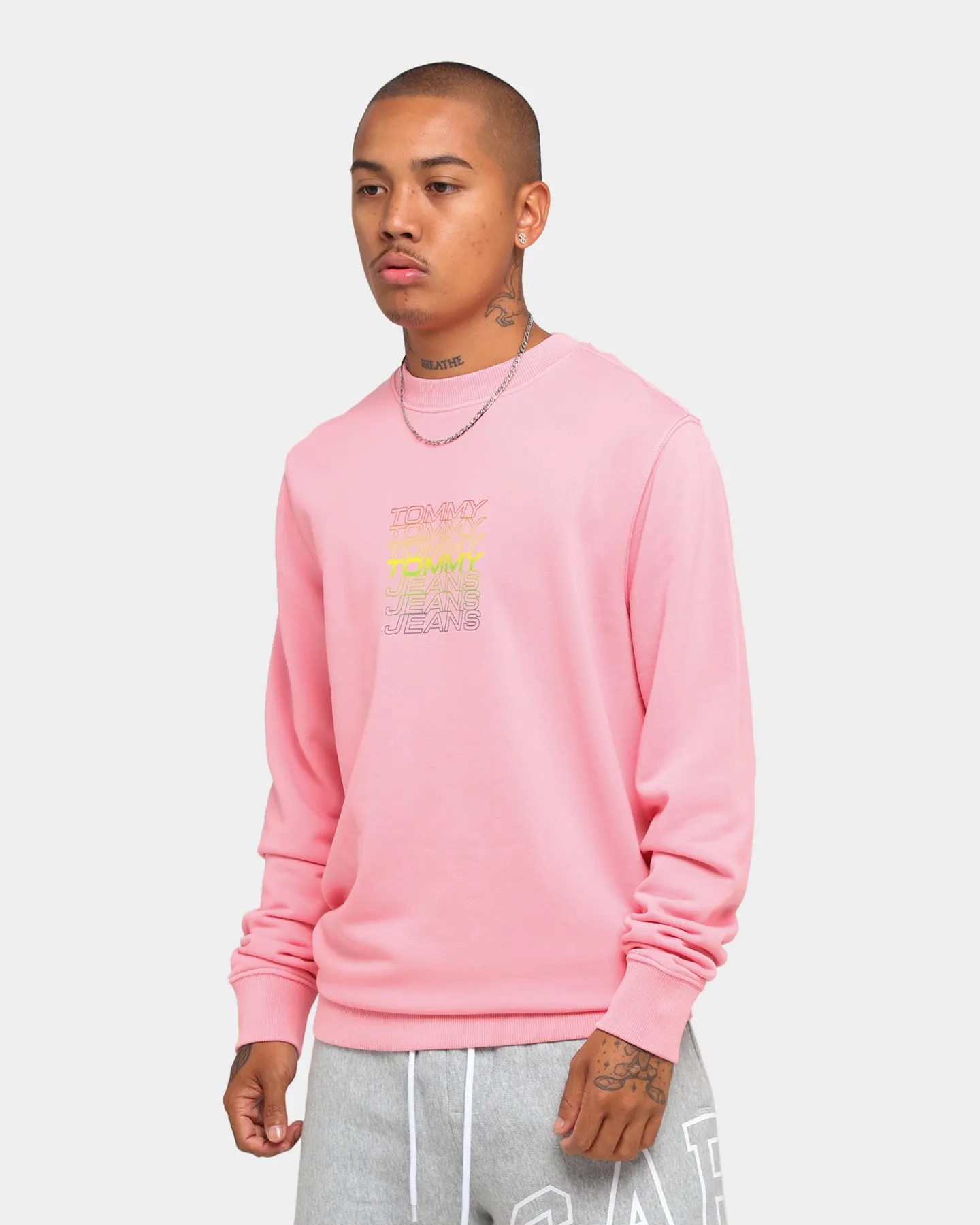 Tommy Jeans Light Crew Rosey Pink