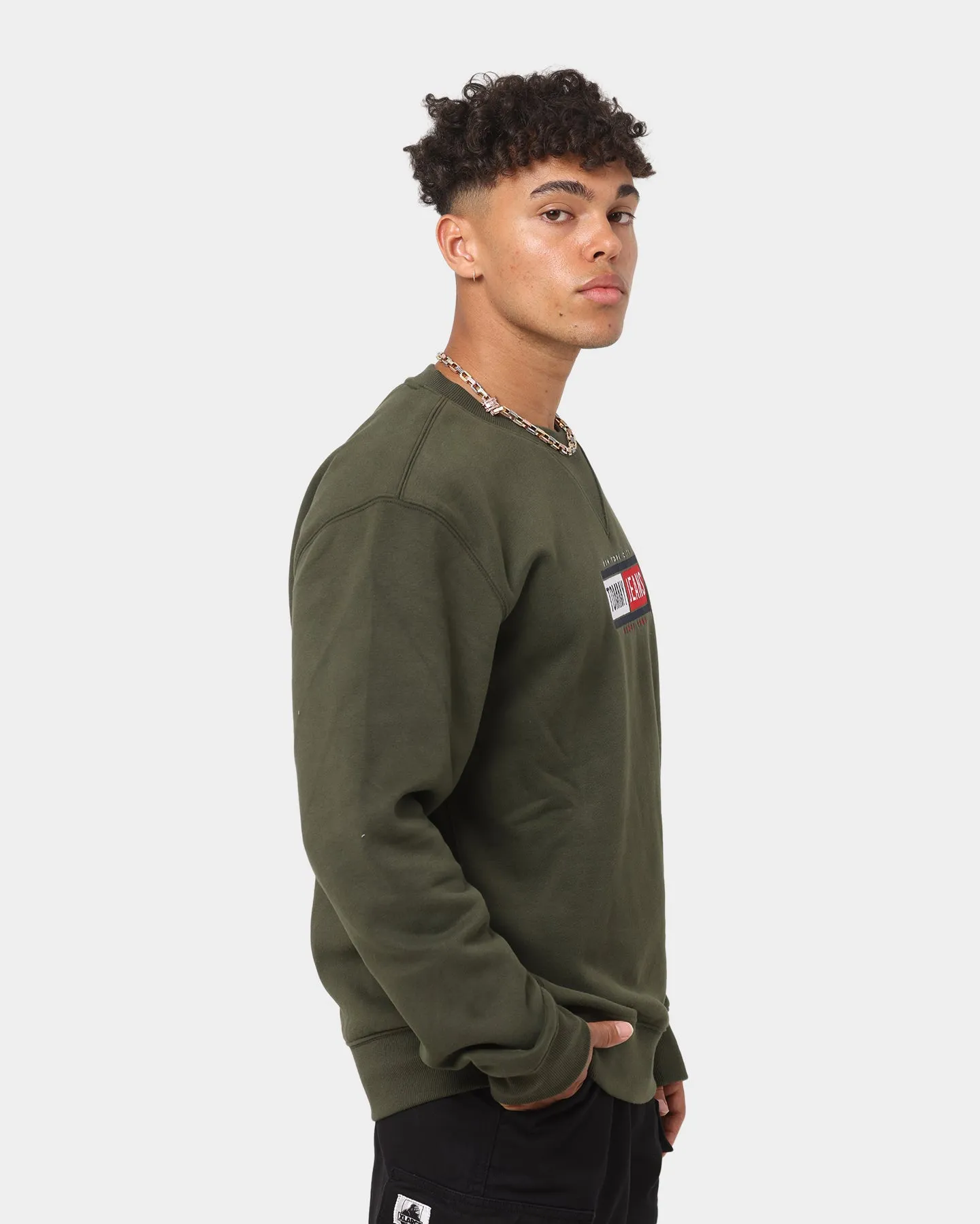 Tommy Jeans Timeless Crewneck Dark Olive