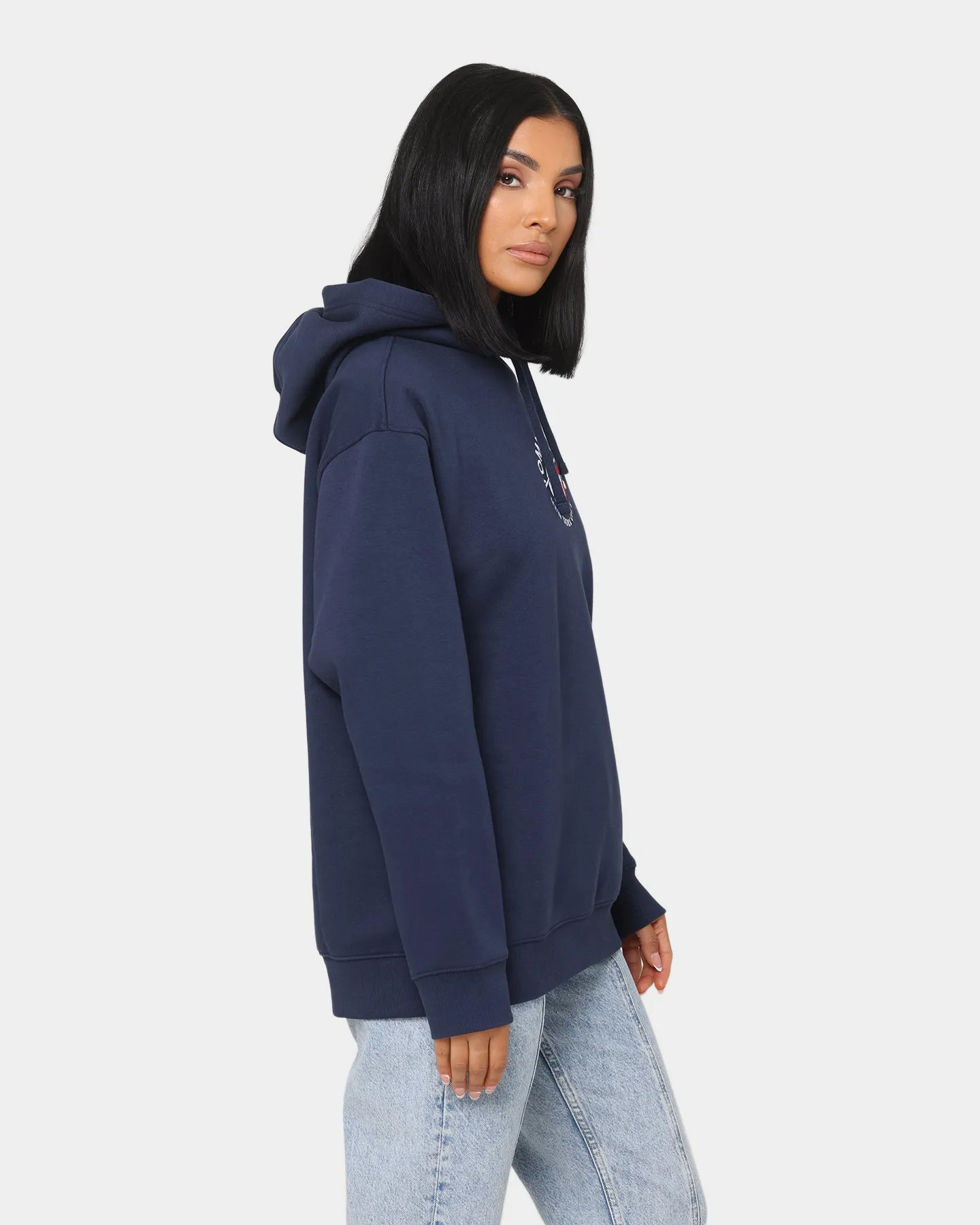 Tommy Jeans Women's Relaxed Timeless Logo Hoodie Twilight Navy