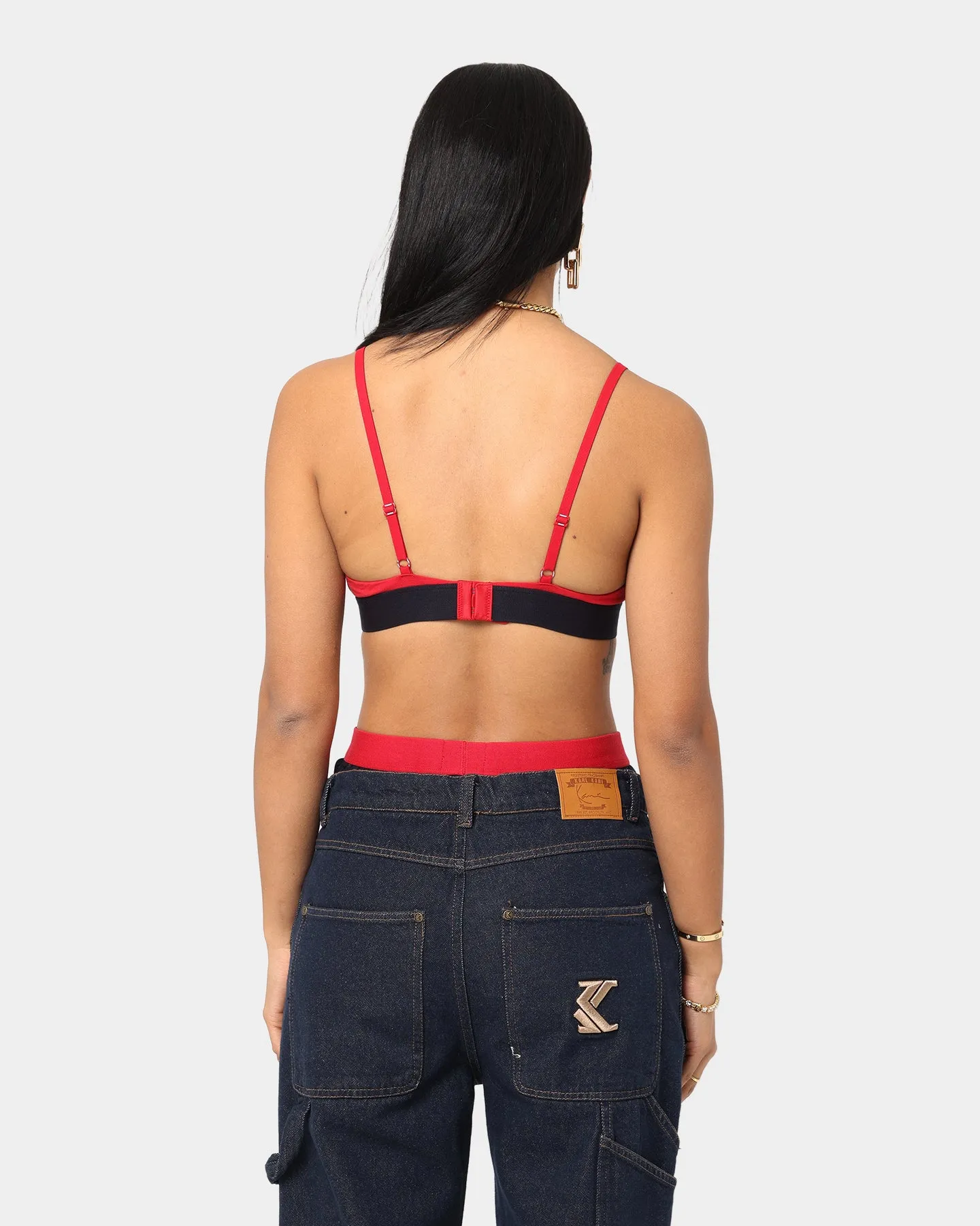 Tommy Jeans Women's Triangle Bralette Unlined Primary Red