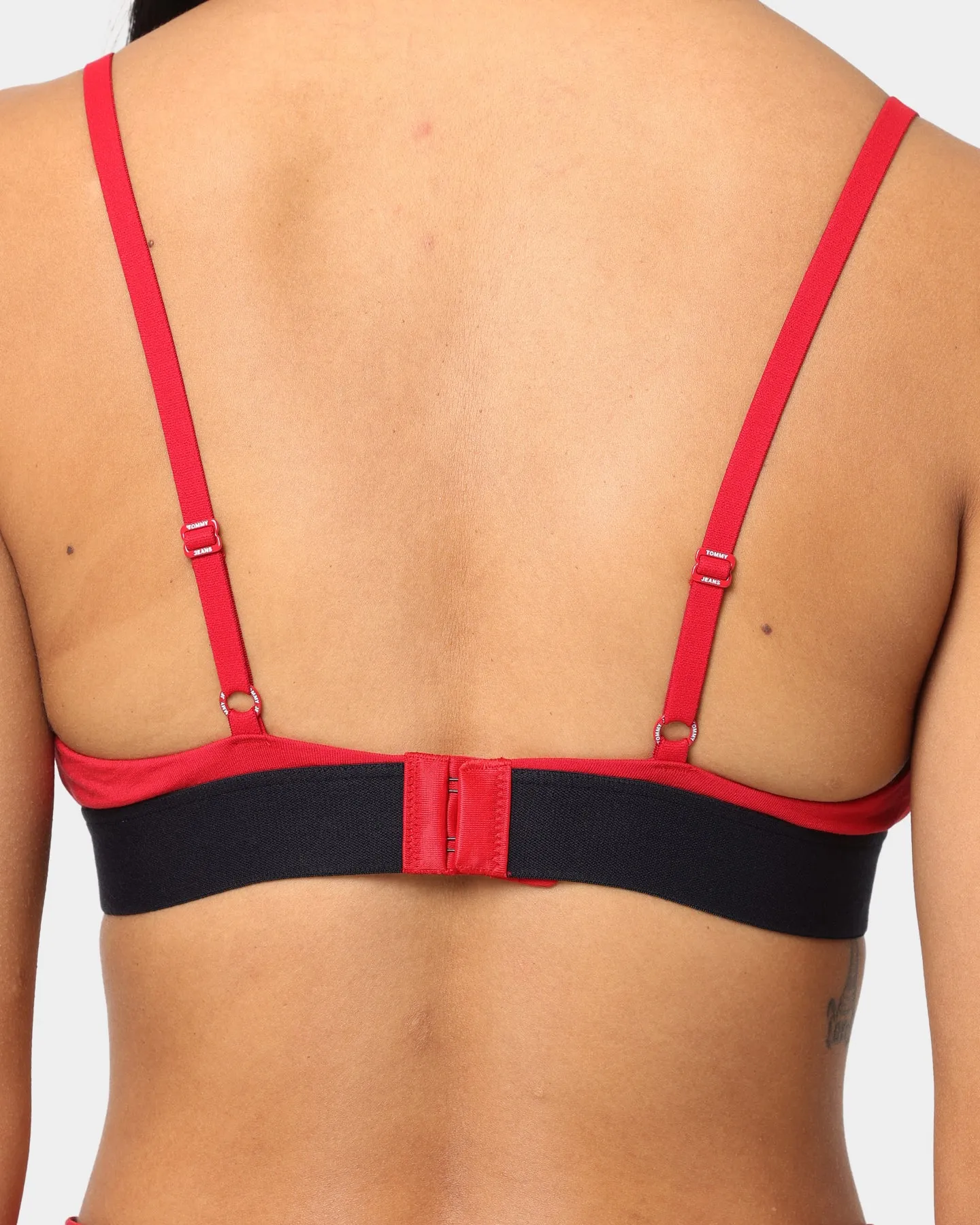 Tommy Jeans Women's Triangle Bralette Unlined Primary Red