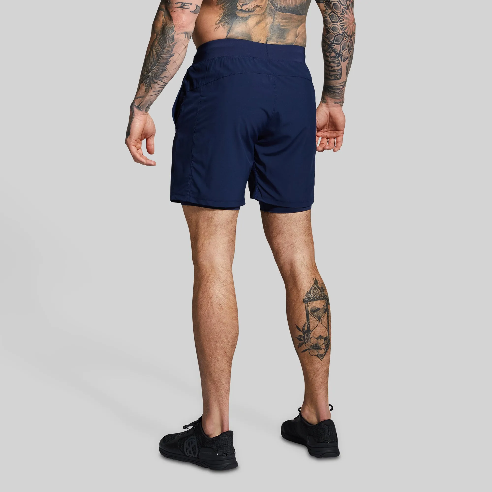 Versatile Short w/ Compression 7" (Navy)