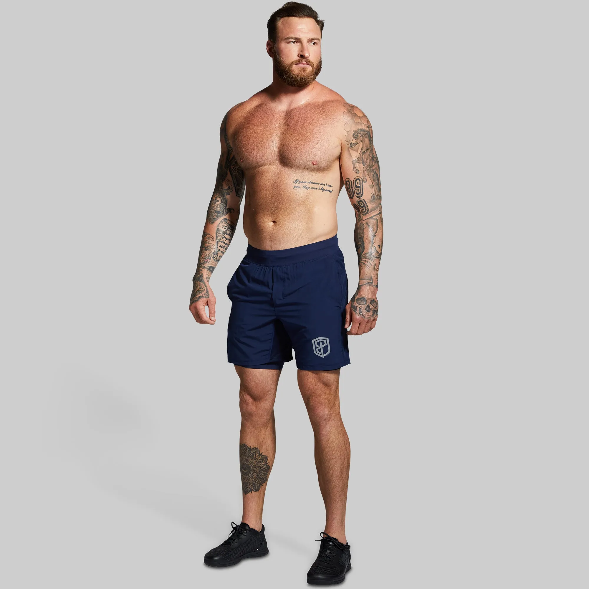 Versatile Short w/ Compression 7" (Navy)