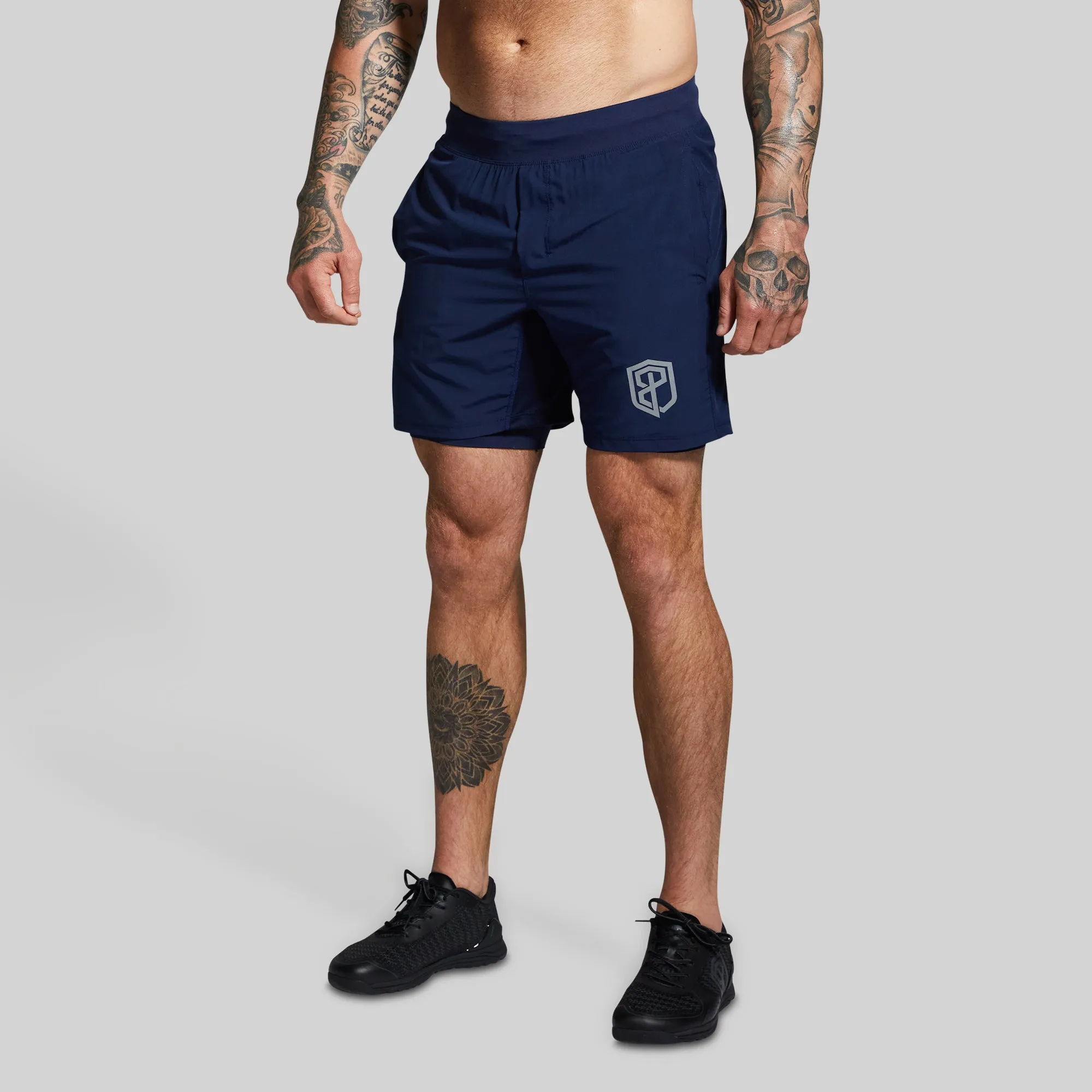 Versatile Short w/ Compression 7" (Navy)