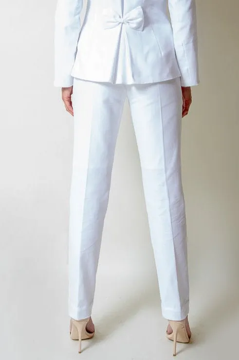 White Cotton Trousers