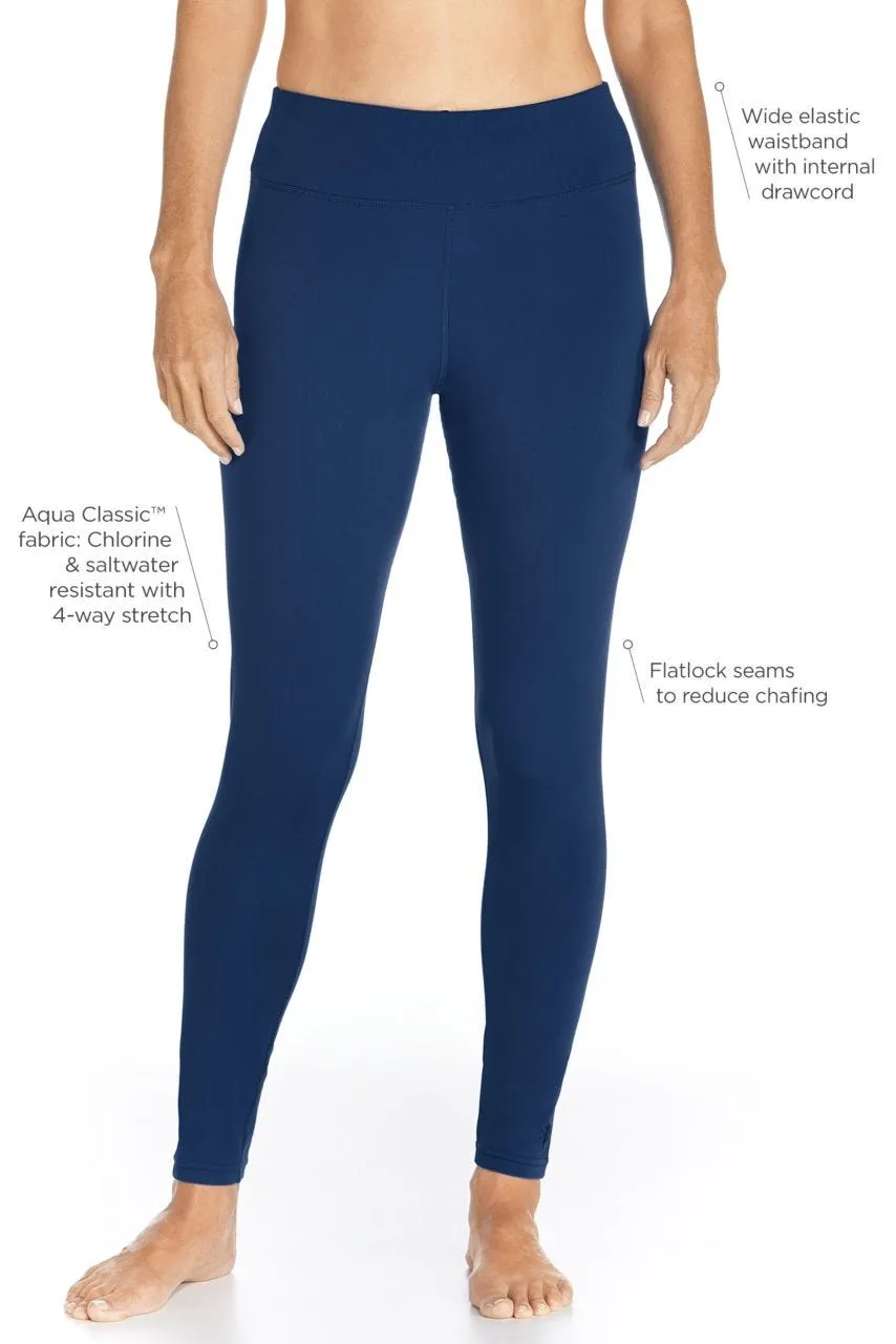 Women's Deep Water Swim Tights  |  Navy